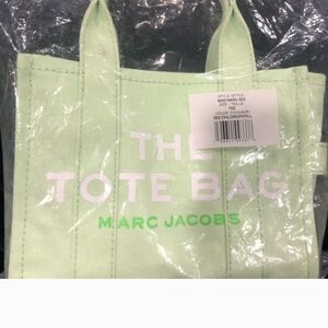 Marc Jacobs 'The Tote Bag' Canvas Tote in Chlorophyll Green